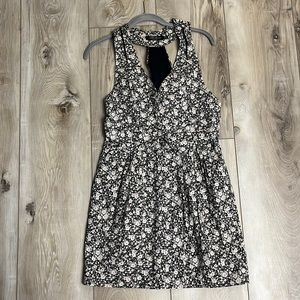 All Saints Size US 6 Ditzy Eviana Floral Print Dress Racerback Tailored Cotton